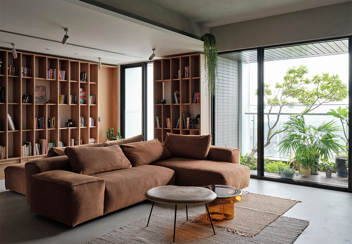 海归建筑设计师的大胆住宅，将客厅打造成“房中房”